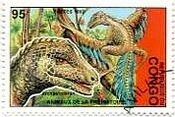 コンゴの恐竜切手(1993年）　Archaeoptesyx