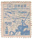捕鯨　日本　切手