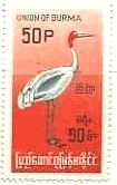オオヅル（Sarus Crane、ビルマ、1964年）