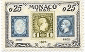 モナコの一番切手シリーズ　切手の切手