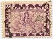世界最初の舞踊切手・ネパールのシバ神(1907年）