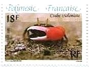 シオマネキ（fiddler crab）　仏領ポリネシア　1986年