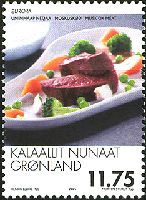 デ領・グリーンランドの料理（2005年）プイダニャカ（アザラシの肉）