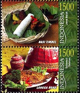 インドネシアの伝統料理（2005年）　NASI TIMBEL、LANGGA ROKO