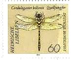 東ドイツ発行のトンボの切手