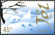 クリスマス　トナカイと雷鳥（アイスランド、2004年）