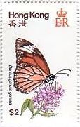 香港　昆虫　蝶　チョウ　切手