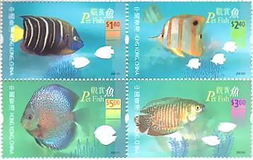 切手　魚　熱帯魚　香港　エンゼル