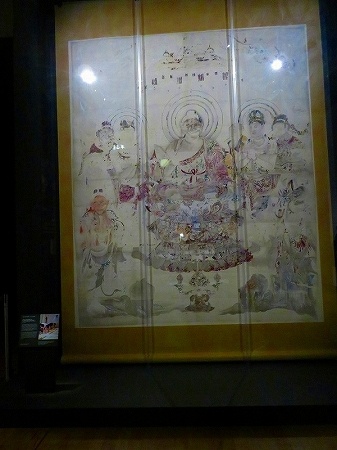 法隆寺金堂壁画（第９号壁）模写　伝桜井香雲筆