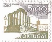 エヴォラ歴史地区　ポルトガル　世界遺産　ローマのディアナ神殿エヴォラ