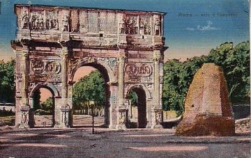 コンスタンティヌスの凱旋門　ローマ
