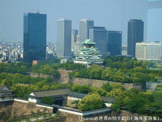 歴史博物館から見る大阪城