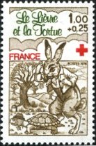 ウサギ（フランス寄付金切手、1978年）