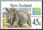 ニュージーランドのサイ　哺乳類　絶滅危惧種