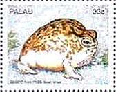 サモアの両生類　切手　砂漠の雨カエル（Desert　Rain　frog）