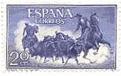 スペインの闘牛と闘牛士　切手