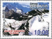 アンデス山脈・チャカルタヤ山、雪が積もる同山（地球温暖化、ボリビア）