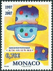 モナコのピエロ切手
