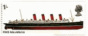 イギリス・モ−リタニア号　船　船舶　切手