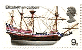 ガレオン船　切手