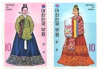 韓国の民族衣装　皇太子妃の礼装　王妃・王女の婚礼衣装