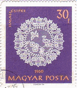 ハラスレース（ハンガリー、1960年）　模様　lace