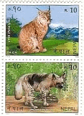 ネパールの動物切手