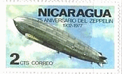 ニカラグア発行　飛行船　ツェッペリン