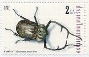 タイ　昆虫　テナガコガネの一種　切手