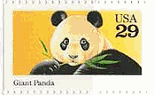 アメリカ　ジャイアント　パンダ　動物　切手