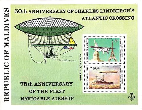 飛行船初回飛行７５周年、リンドバーク大西洋横断５０周年