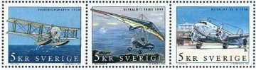航空史　リリエンタール、王立スウェーデン航空クラブ、サーブＪ-２９、フリードリッヒスハーフェンＦＦ４９、ウルトラライト・トライク、ダグラスＤＣ−３　(スウェーデン、2001年）