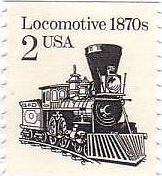 1870年代の蒸気機関車（USA)