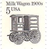 1900年代の牛乳馬車（USA)