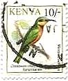 アフリカ・ケニアの鳥たち（1993年）　ハチクイドリ（Cinnamon-chested Bee-eater ）