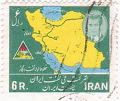 イランの国土地図と国王