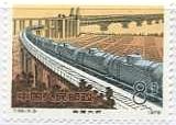 鉄橋を走る貨車（中国、T36）