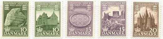 デンマーク王国1,000年　ルーン文字(jelling runic stone)、ManorHouse、ﾊﾞｲｷﾝｸﾞのｷｬﾝﾌﾟ跡､ﾊﾑﾒﾙｻｽ城の廃墟,Kalundborgの教会