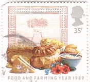 食物と農耕（イギリス、1989年）　穀物（小麦他、パン）