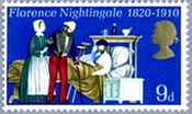 ナイチンゲール生誕150年（イギリス､1970年）