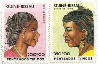 ギニア・ビサウの女性のヘアースタイル　髪型