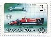 ハンガリー(1986年）　1984年のレーシングカー　1932年Alfa Romeo　ﾀｲﾌﾟB