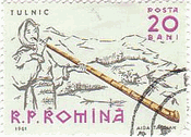 ルーマニアの楽器と演奏家（1961年）トゥルニク(Tulnic、長大な牧笛）