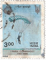 パラシュート（インド）　落下傘
