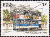 ダブリンの標準形路面電車　アイルランドの路面電車（Trolley、アイルランド、1987年)