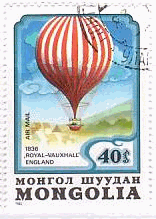 モンゴルの気球100年記念（1982年）　ロイヤル・ヴァウツアール（1836年）