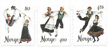 ノルウェーのダンス　ハリング/ハリンダル地方の踊り、スプリンガル/ホルダラン地方の踊り、ガンガル/セテスダル地方の踊り