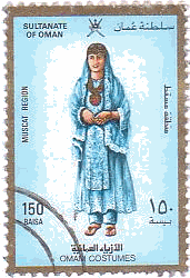 オマーン（Oman）の民族衣装　Muscat　女性