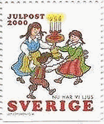 スウェーデン（2000年）　キャンドル　クリスマス