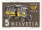 昔の郵便自動車（スイス）